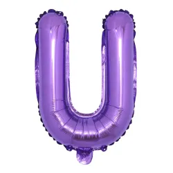 GLOBO MET 16" LETRA U MORADO