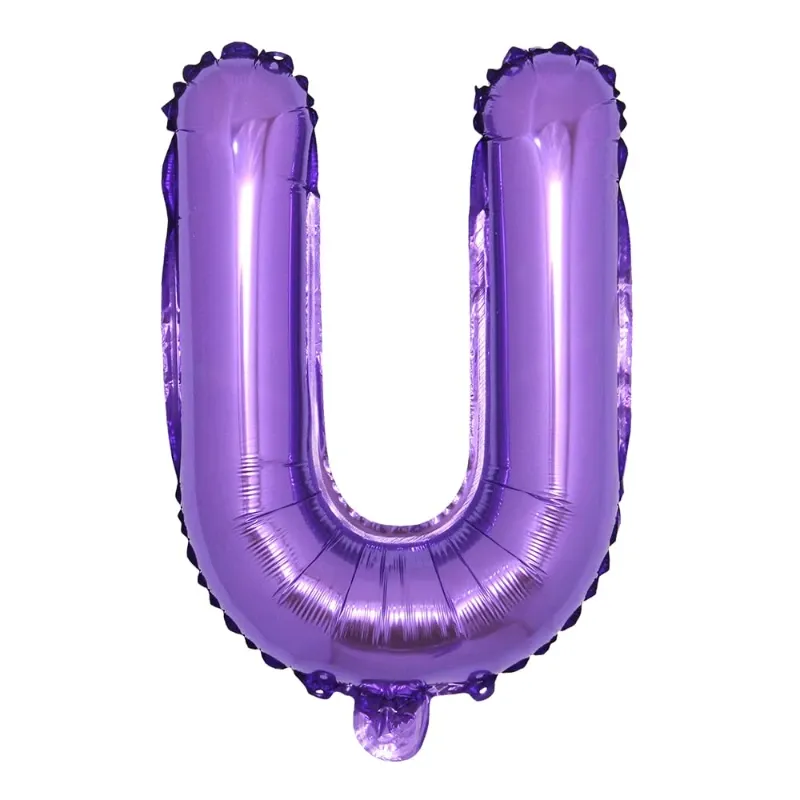 GLOBO MET 16" LETRA U MORADO