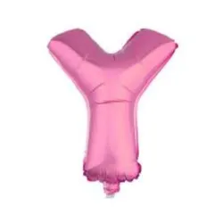 GLOBO MET 16" LETRA Y ROSADO