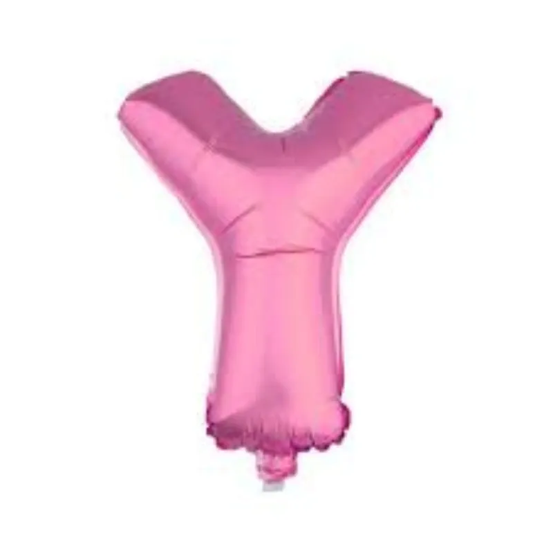 GLOBO MET 16" LETRA Y ROSADO