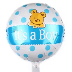GLOBO MET 16" REDONDO CELESTE ITS A BOY