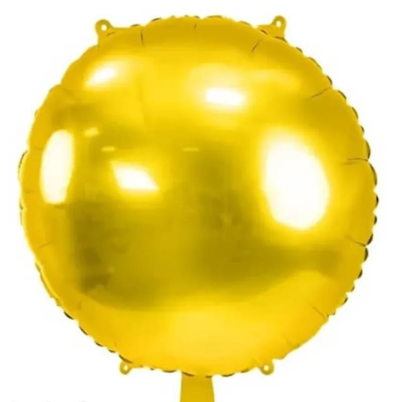 GLOBO MET 16" REDONDO DORADO