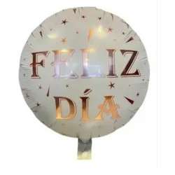 GLOBO MET 16" REDONDO FELIZ DIA