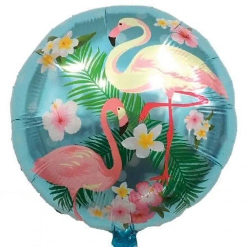 GLOBO MET 16" REDONDO FLAMENCO
