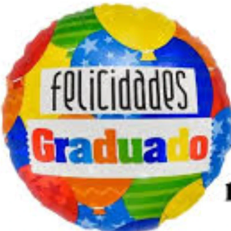 GLOBO MET 16" REDONDO GRADUACION