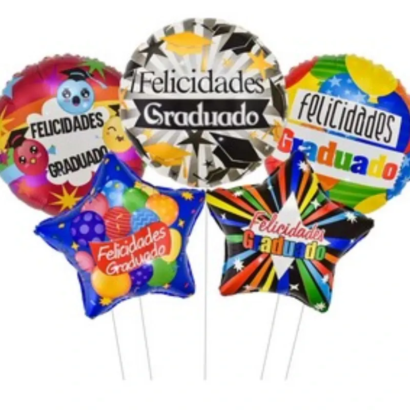 GLOBO MET 16" REDONDO GRADUACION