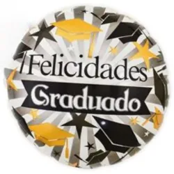 GLOBO MET 16" REDONDO GRADUACION