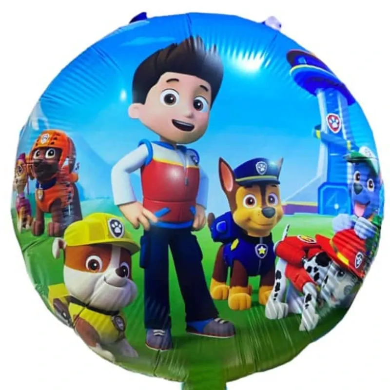 GLOBO MET 16" REDONDO PAW PATROL