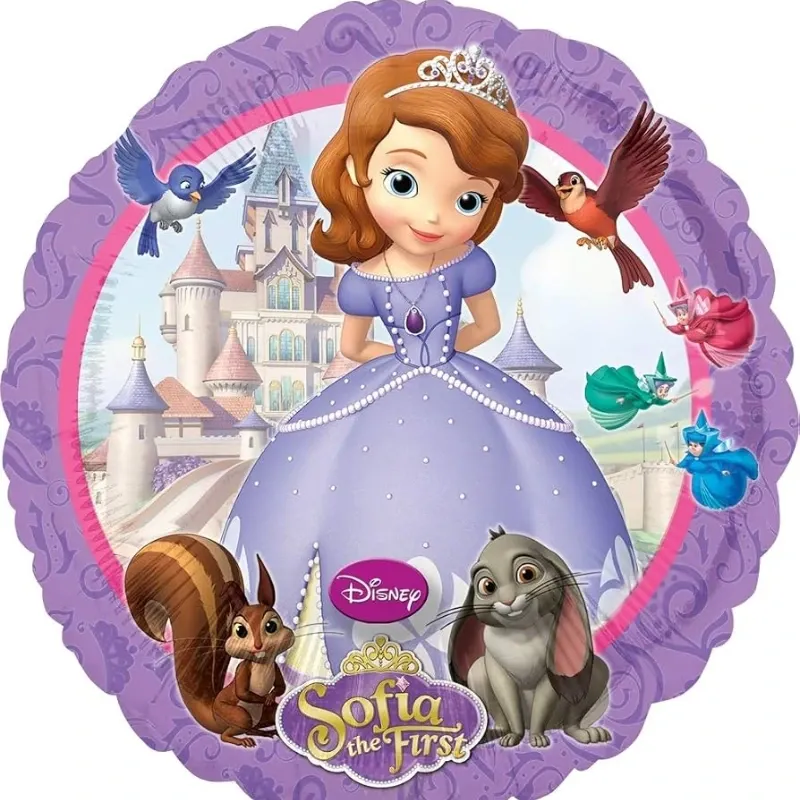 GLOBO MET 16" REDONDO PRINCESA SOFIA