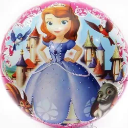 GLOBO MET 16" REDONDO PRINCESA SOFIA