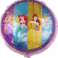 GLOBO MET 16" REDONDO PRINCESAS