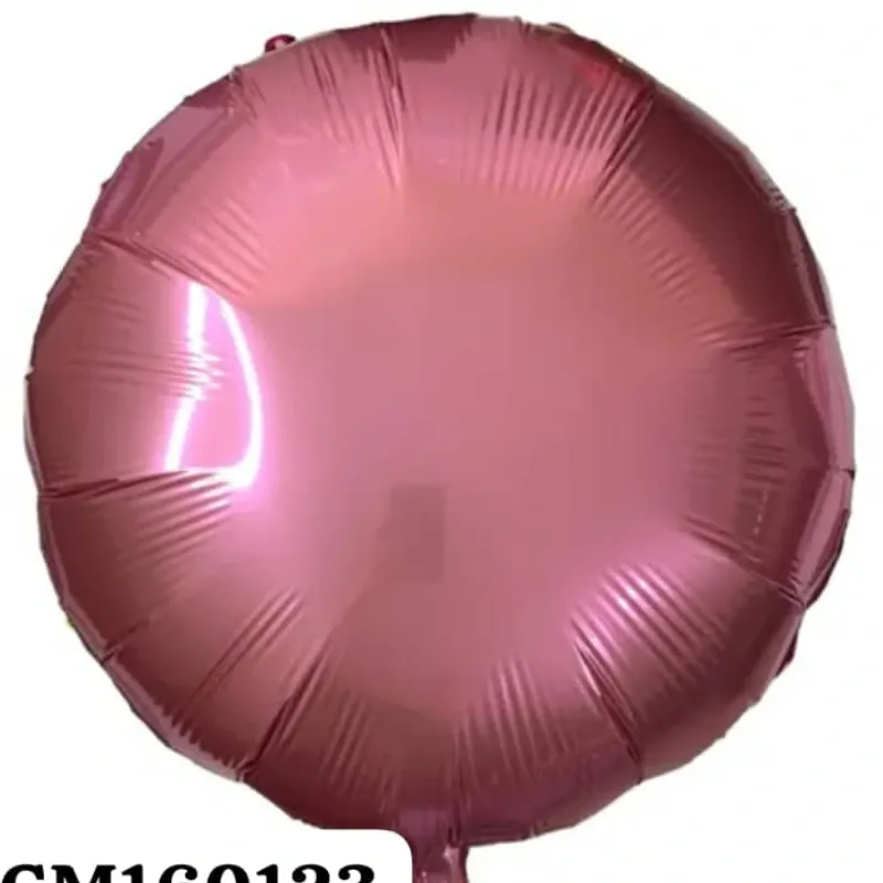 GLOBO MET 16" REDONDO ROJO