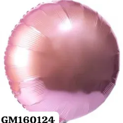 GLOBO MET 16" REDONDO ROSAPALO