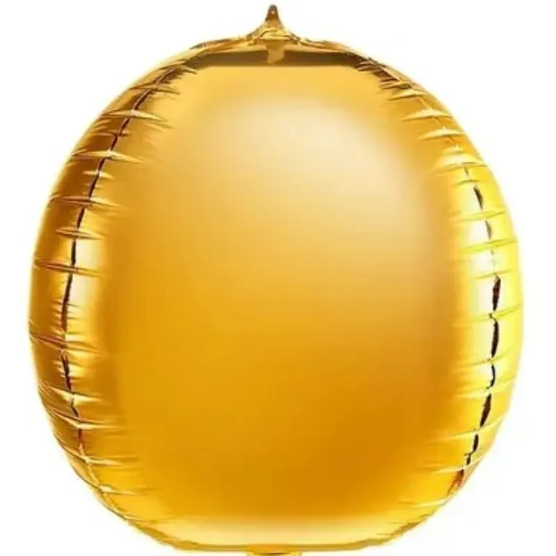 GLOBO MET 32" BALON 3D DORADO