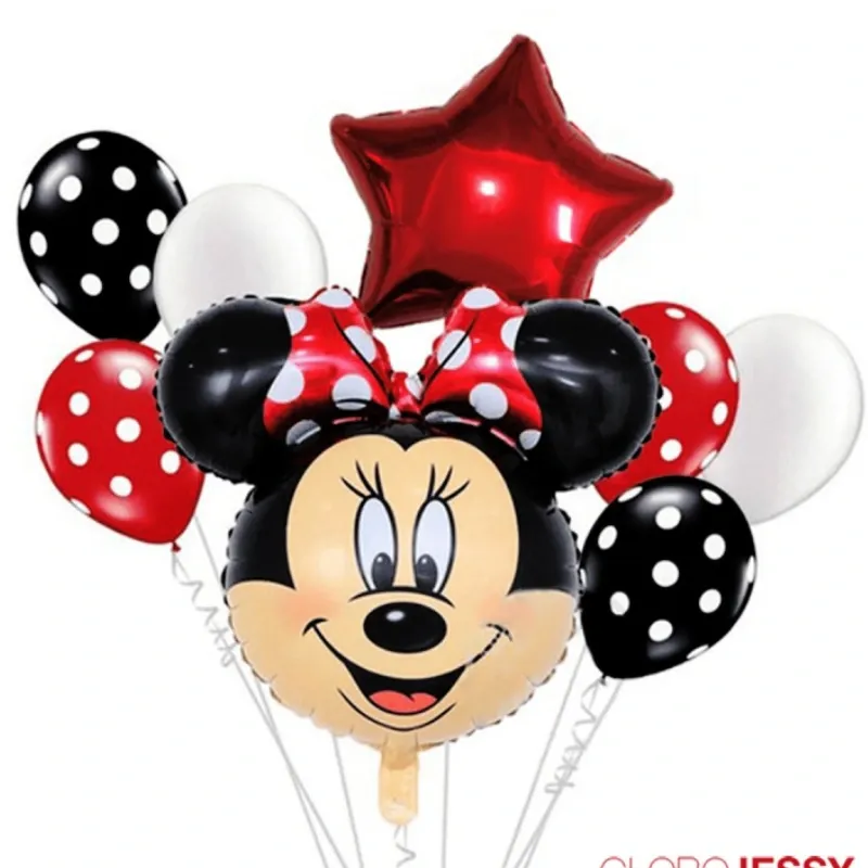 GLOBO MET 32" CABEZA MINNIE ROJA