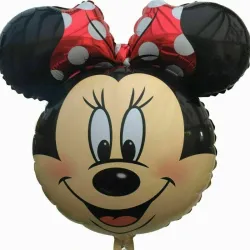 GLOBO MET 32" CABEZA MINNIE ROJA