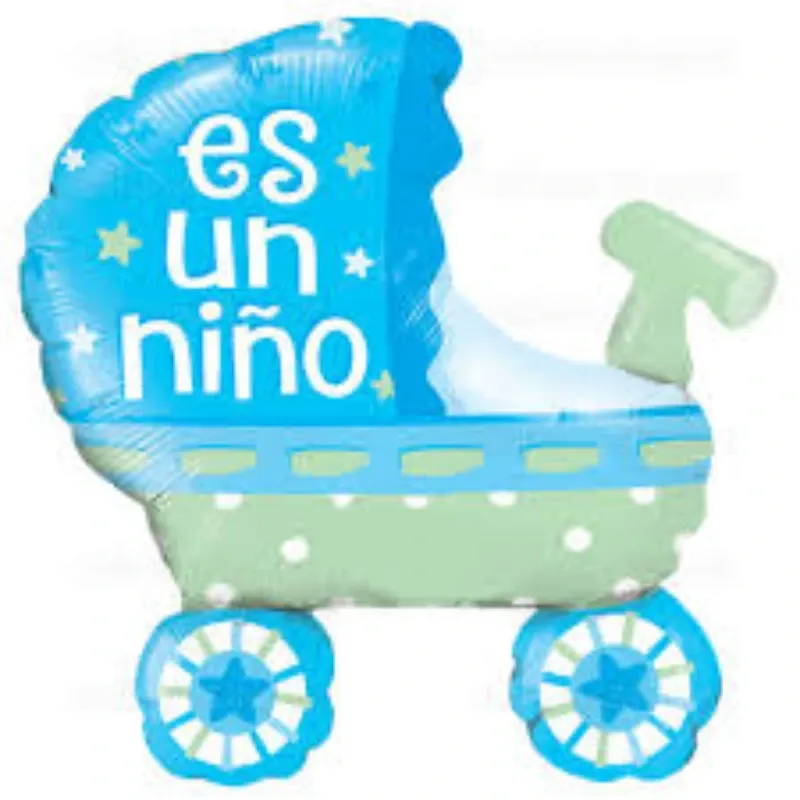 GLOBO MET 32" COCHE AZUL