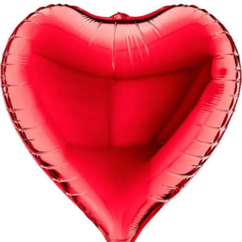 GLOBO MET 32" CORAZON 3D ROJO