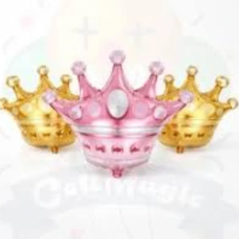 GLOBO MET 32" CORONA ROSADO