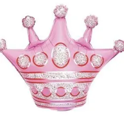 GLOBO MET 32" CORONA ROSADO