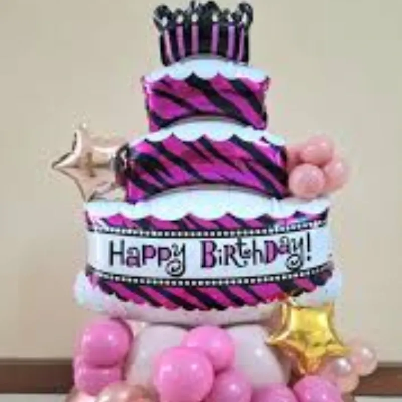 GLOBO MET 32" KAKE FUCSIA