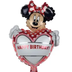 GLOBO MET 32" MINNIE CORAZON BOLA