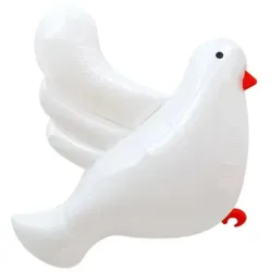 GLOBO MET 32" PALOMA BLANCA