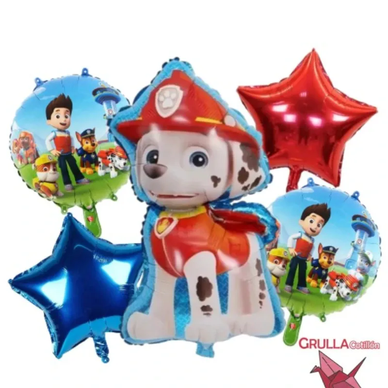 GLOBO MET 32" PAW PATROL PERRO BOMBERO