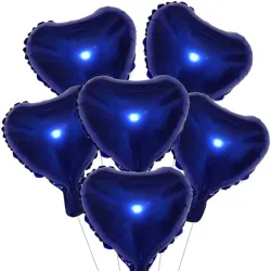 GLOBO MET 5" CORAZON AZUL