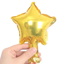 GLOBO MET 5" ESTRELLA DORADO