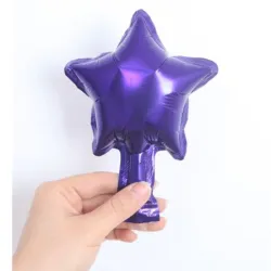 GLOBO MET 5" ESTRELLA MORADO