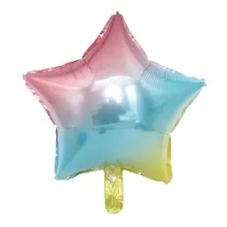GLOBO MET 5" ESTRELLA TORNASOL