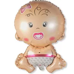 GLOBO MET 9" BEBE HEMBRA
