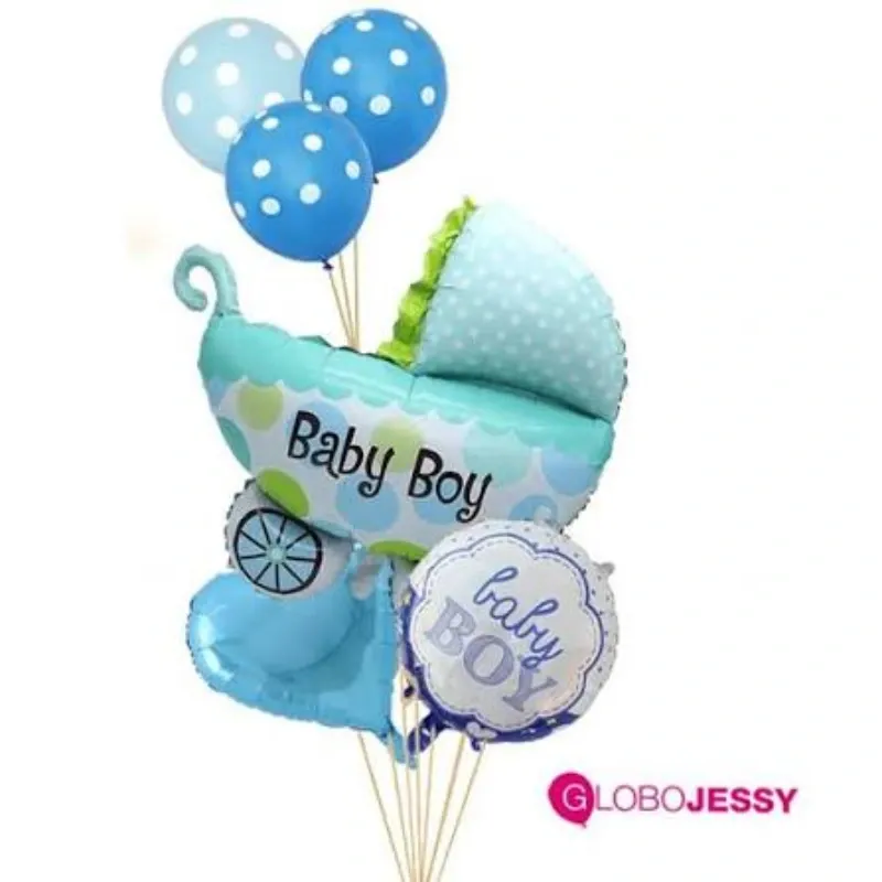 GLOBO MET 9" COCHE VARON