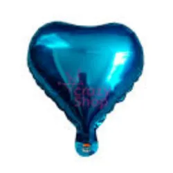 GLOBO MET 9" CORAZON AZUL