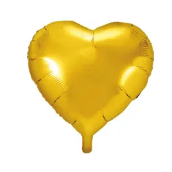 GLOBO MET 9" CORAZON DORADO