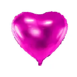 GLOBO MET 9" CORAZON FUCSIA