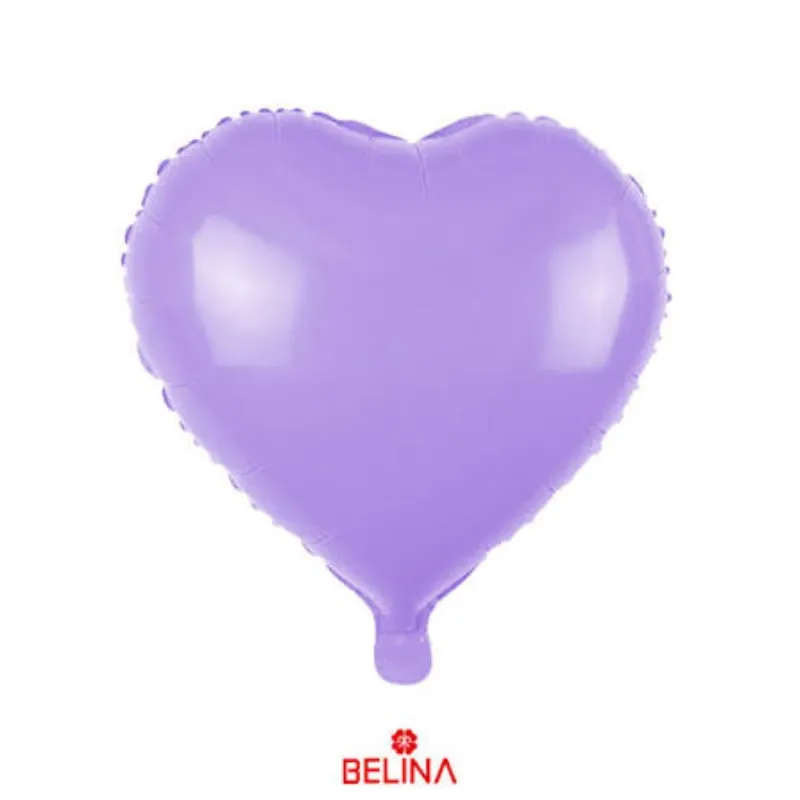 GLOBO MET 9" CORAZON MORADO