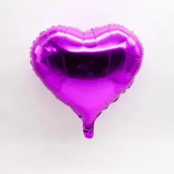 GLOBO MET 9" CORAZON MORADO