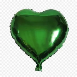 GLOBO MET 9" CORAZON VERDE