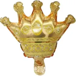 GLOBO MET 9" CORONA DORADO