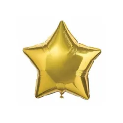 GLOBO MET 9" ESTRELLA DORADA