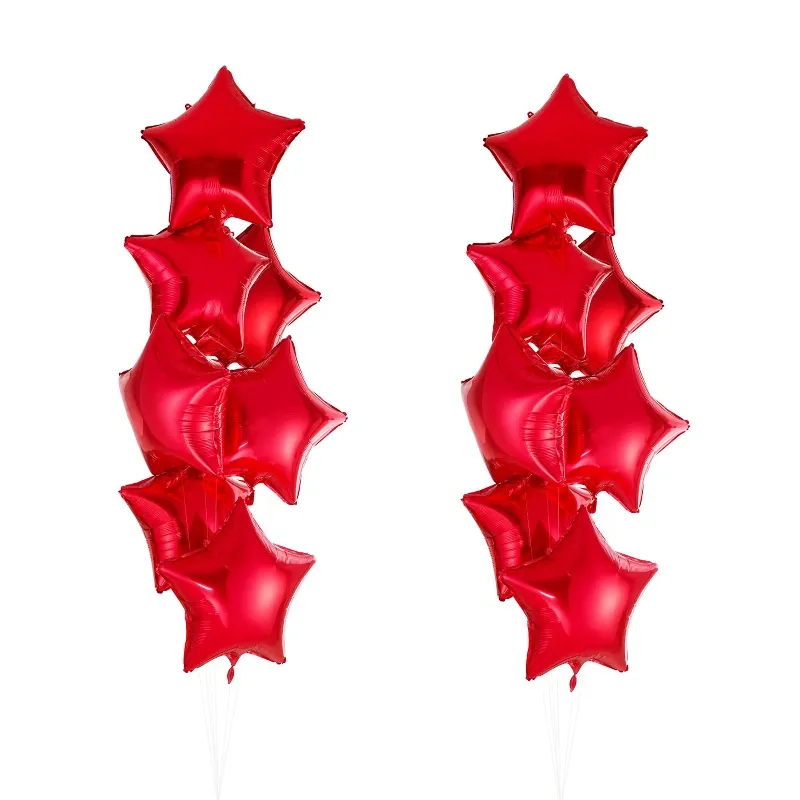 GLOBO MET 9" ESTRELLA ROJA