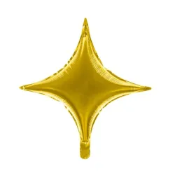 GLOBO MET 9" LUCERO 4 PTA DORADO
