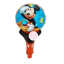 GLOBO MET 9" MICKEY CON MANGO