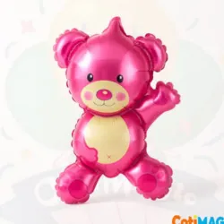 GLOBO MET 9" OSO ROSADO