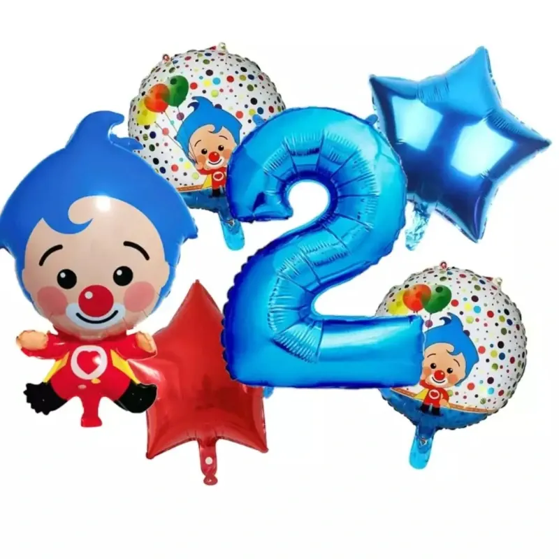 GLOBO MET 9" PAYASO PLIM