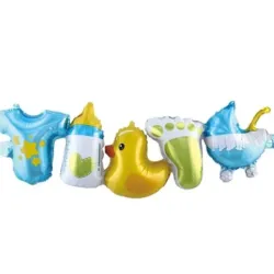 GLOBO MET CADENETA INFLABLE BABY SHOWER VARON