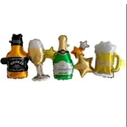 GLOBO MET CADENETA INFLABLE F/C BOTELLAS