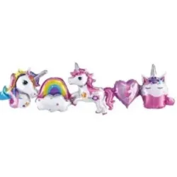 GLOBO MET CADENETA INFLABLE UNICORNIO